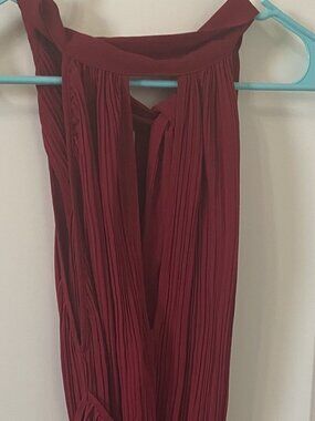 NWOT Stelly Sexy Wine Color Sleeveless Wrap Midi Dress Small